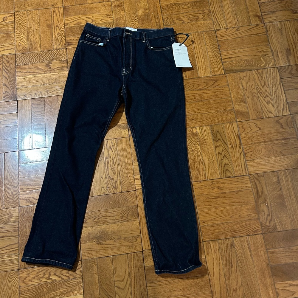 Current/Elliott Blue Straight Jeans Classic Style